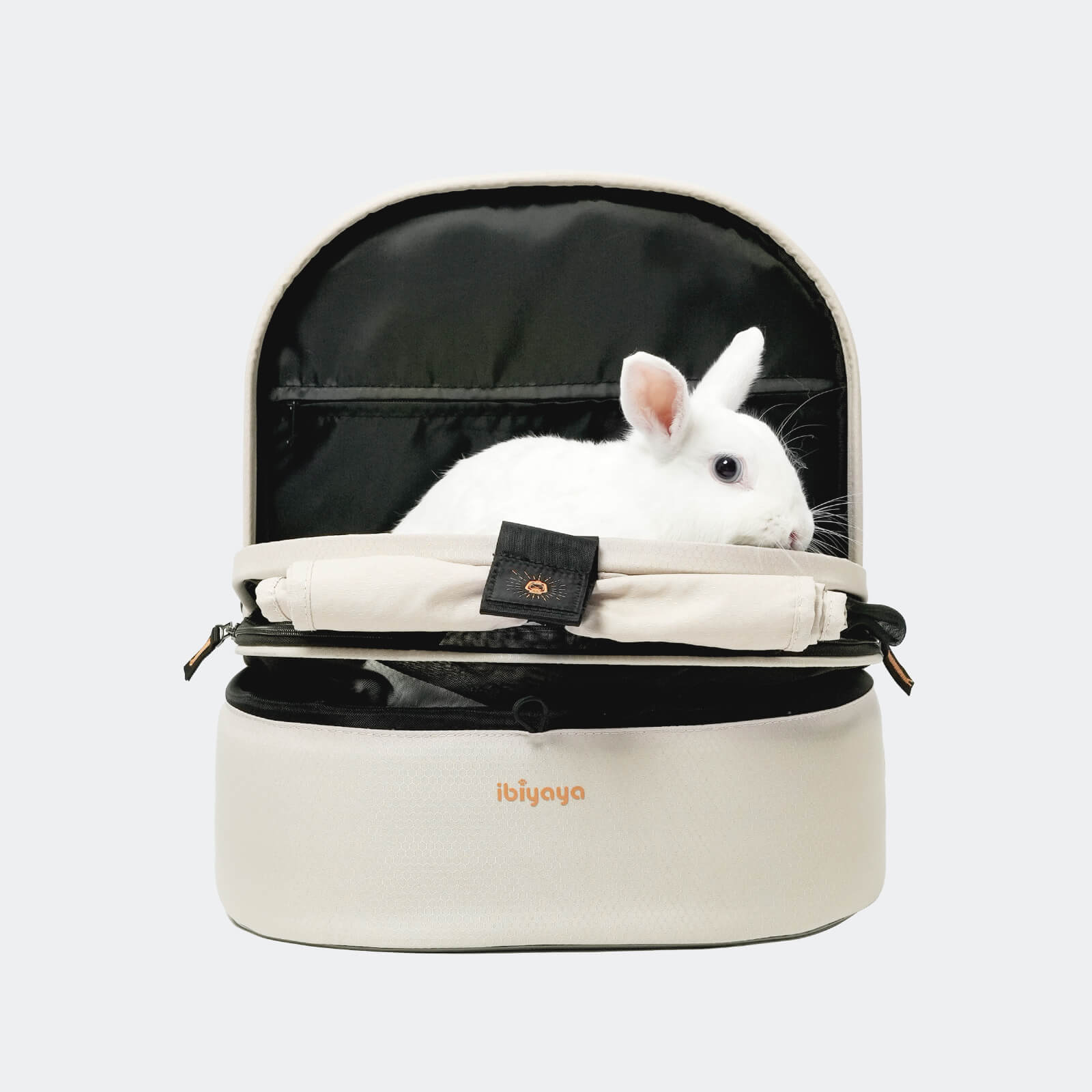 (Open-box item) Panorama Zipper-free Small Pet Travel Carrier, Cat-Dog Chest Carrier, with Optional Wheels