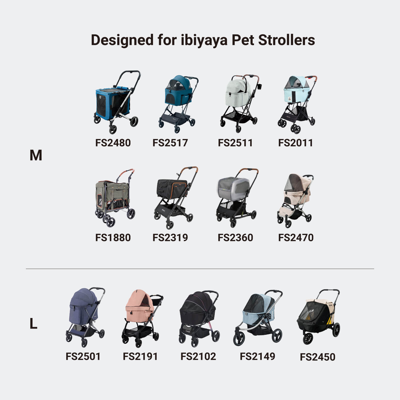 All-Season Pet Stroller Cushion Set - Large