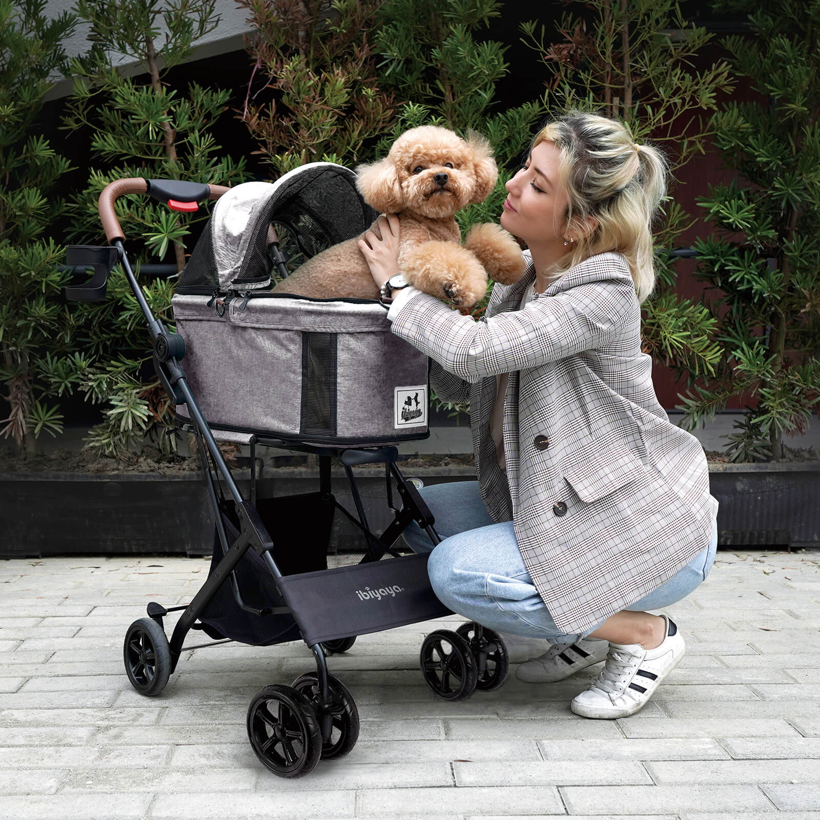 (Open-box item) ibiyaya Travois 3 in 1 Pet Stroller with Detachable Carrier
