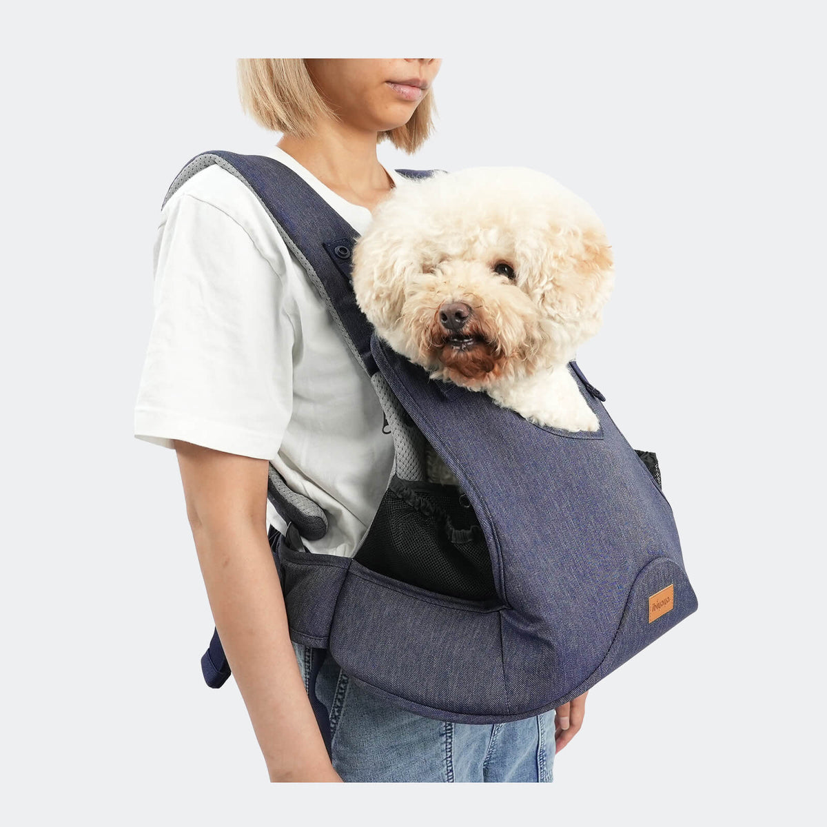 (Open-box item) Hug Pack Dog Sling Carrier Pet Front Chest Wrap Carrier