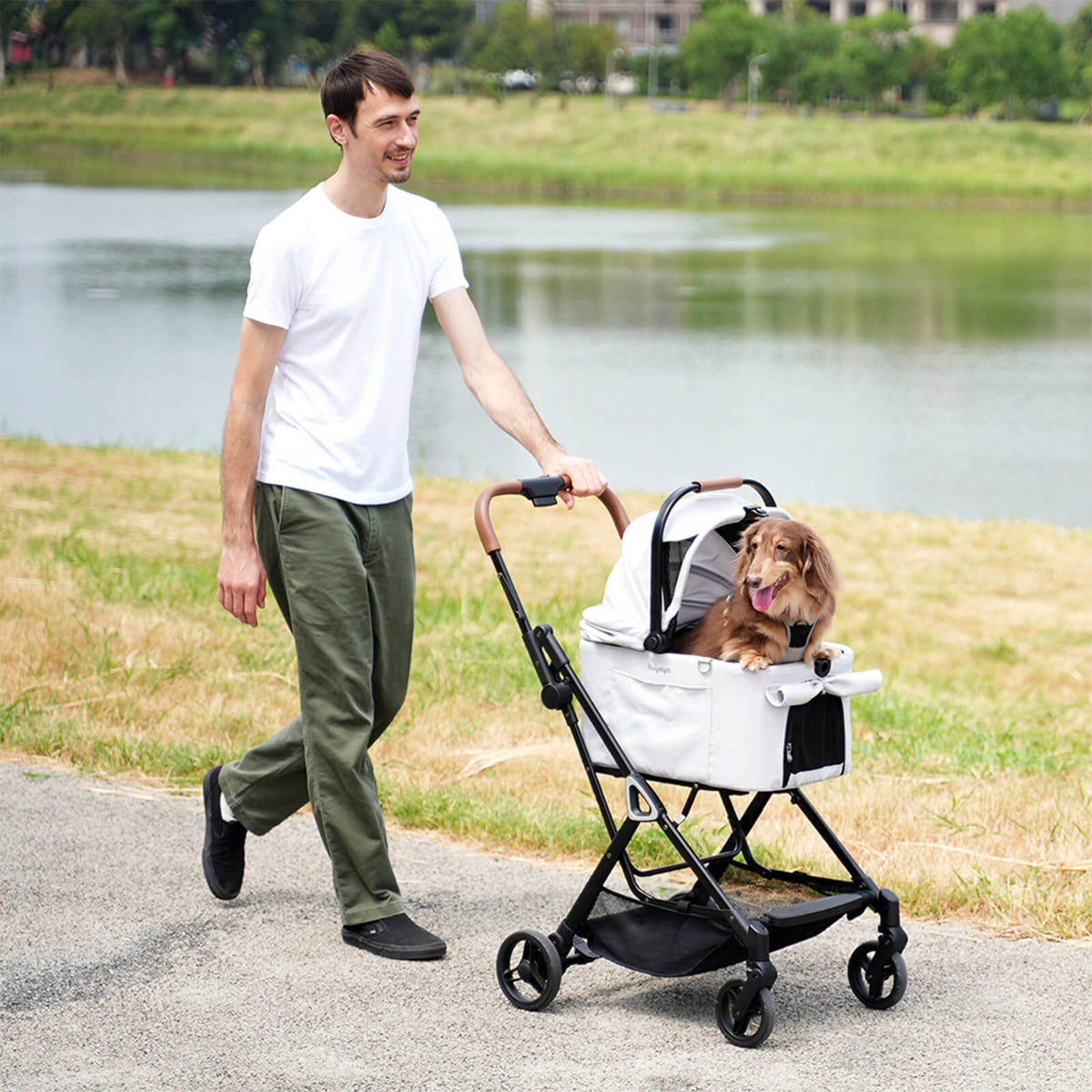 (Open-box item) Tinker Small Detachable Pet Stroller – Compact Buggy for Cats & Small Dogs